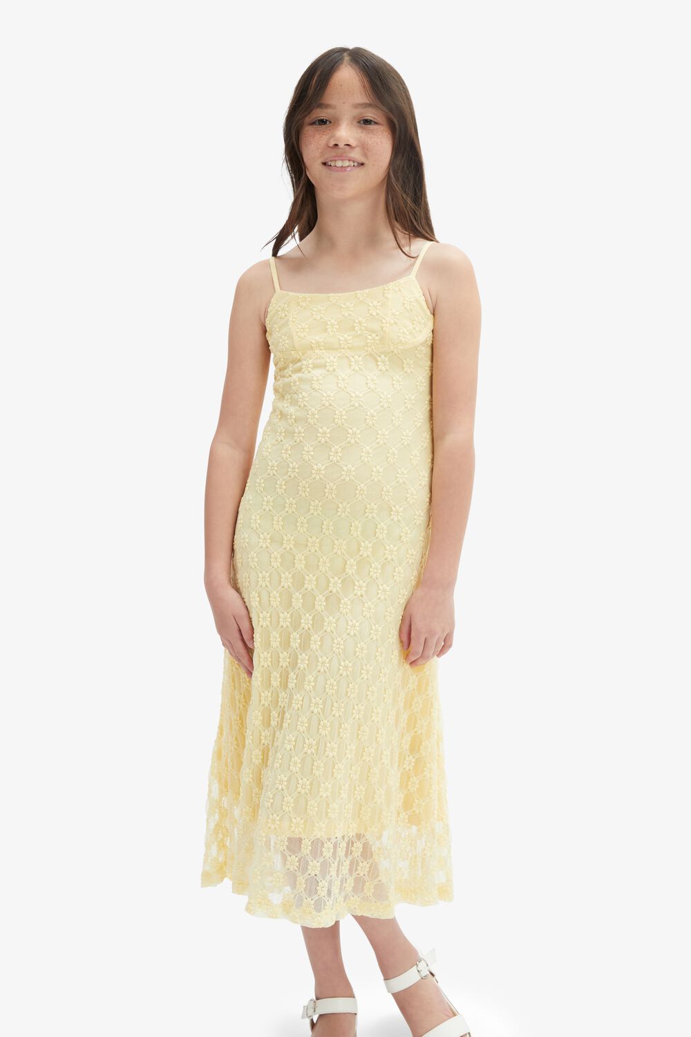 ADONI MIDI DRESS in colour LIMELIGHT