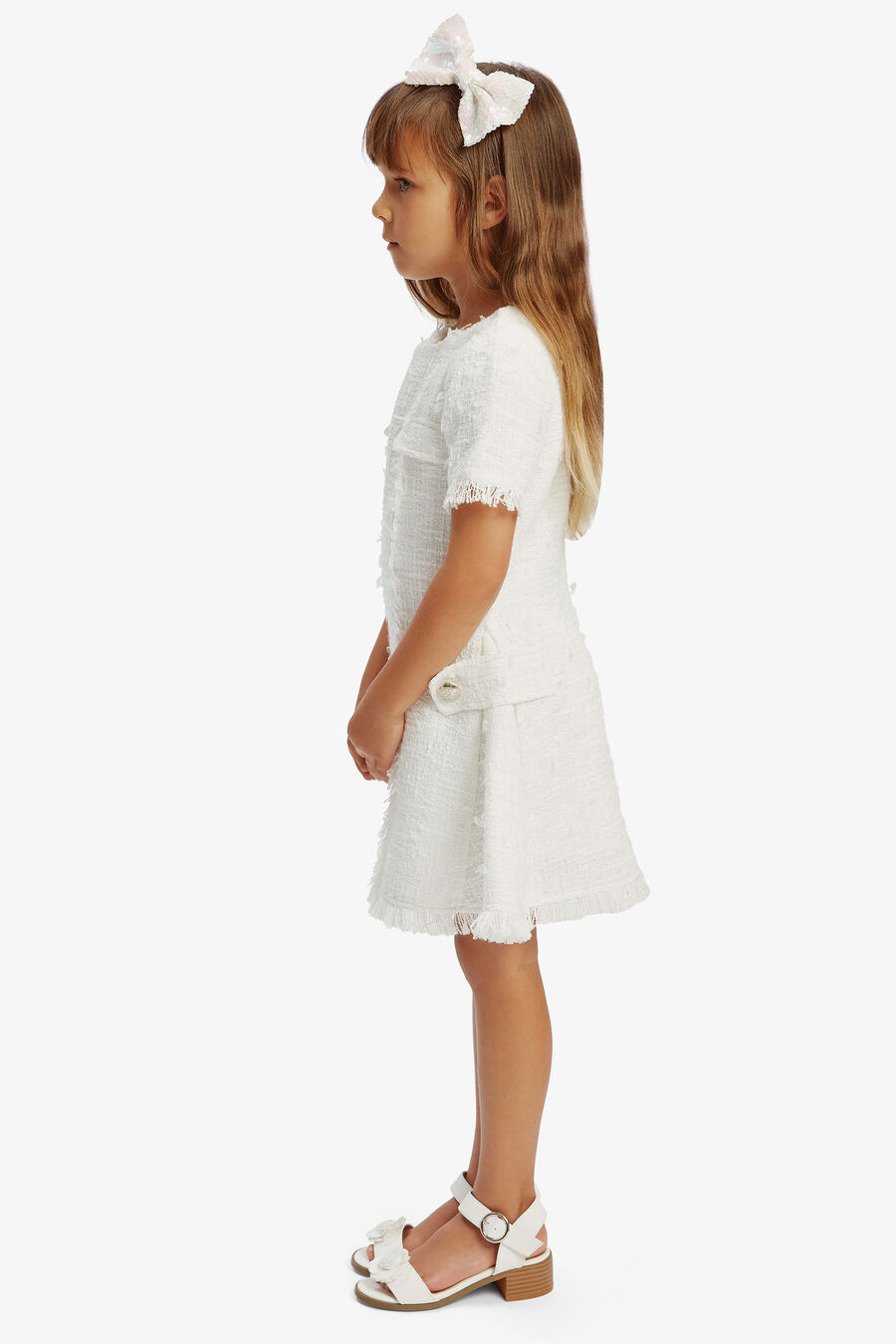 Girls Sutton Boucle Dress