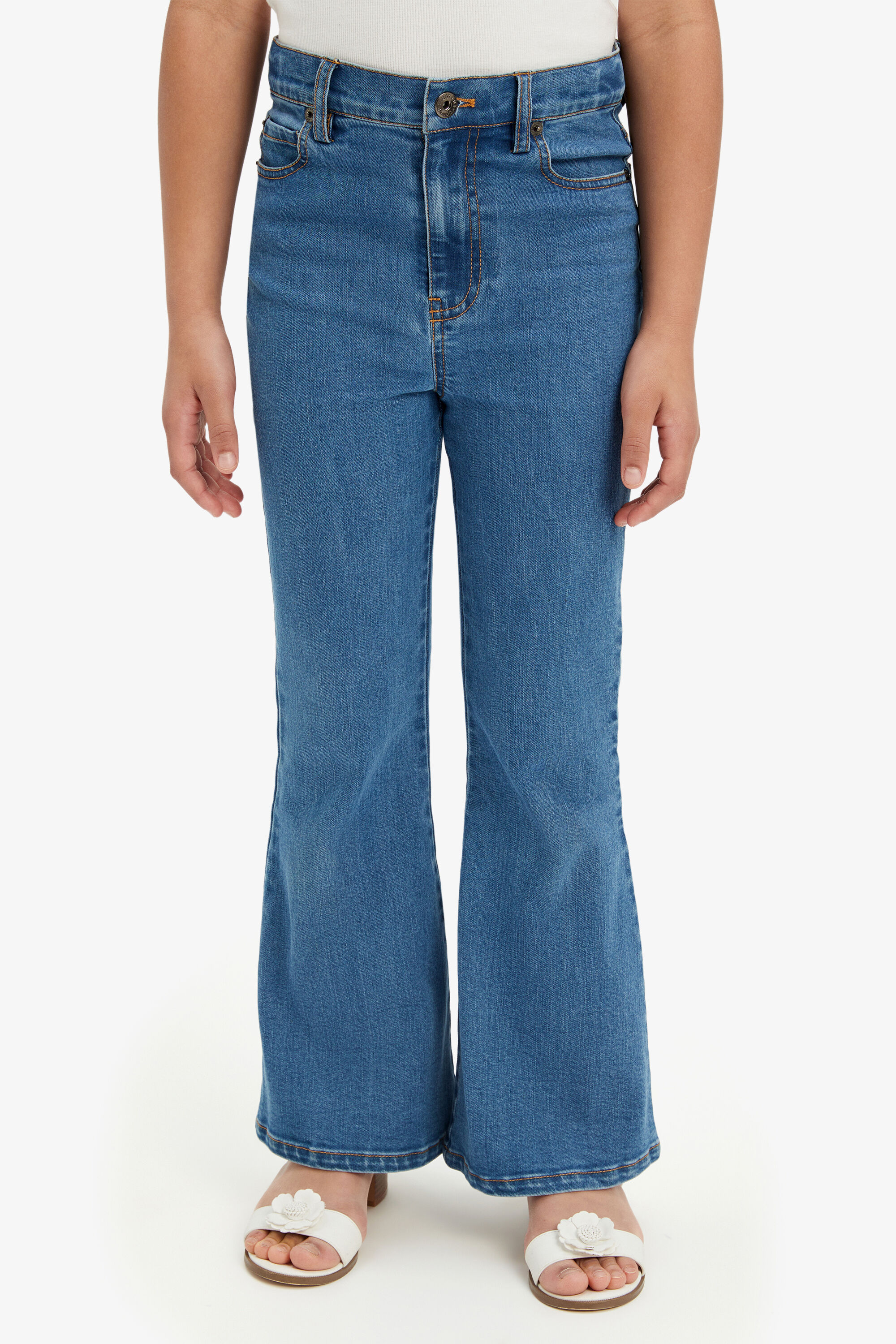 Girls Izzy Boot Leg Jean In Vintage Blue Bardot Junior