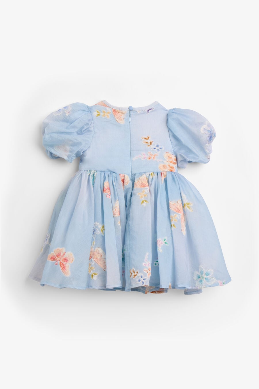 JADE BUTTERFLY MINI DRESS in colour Steel Blue
