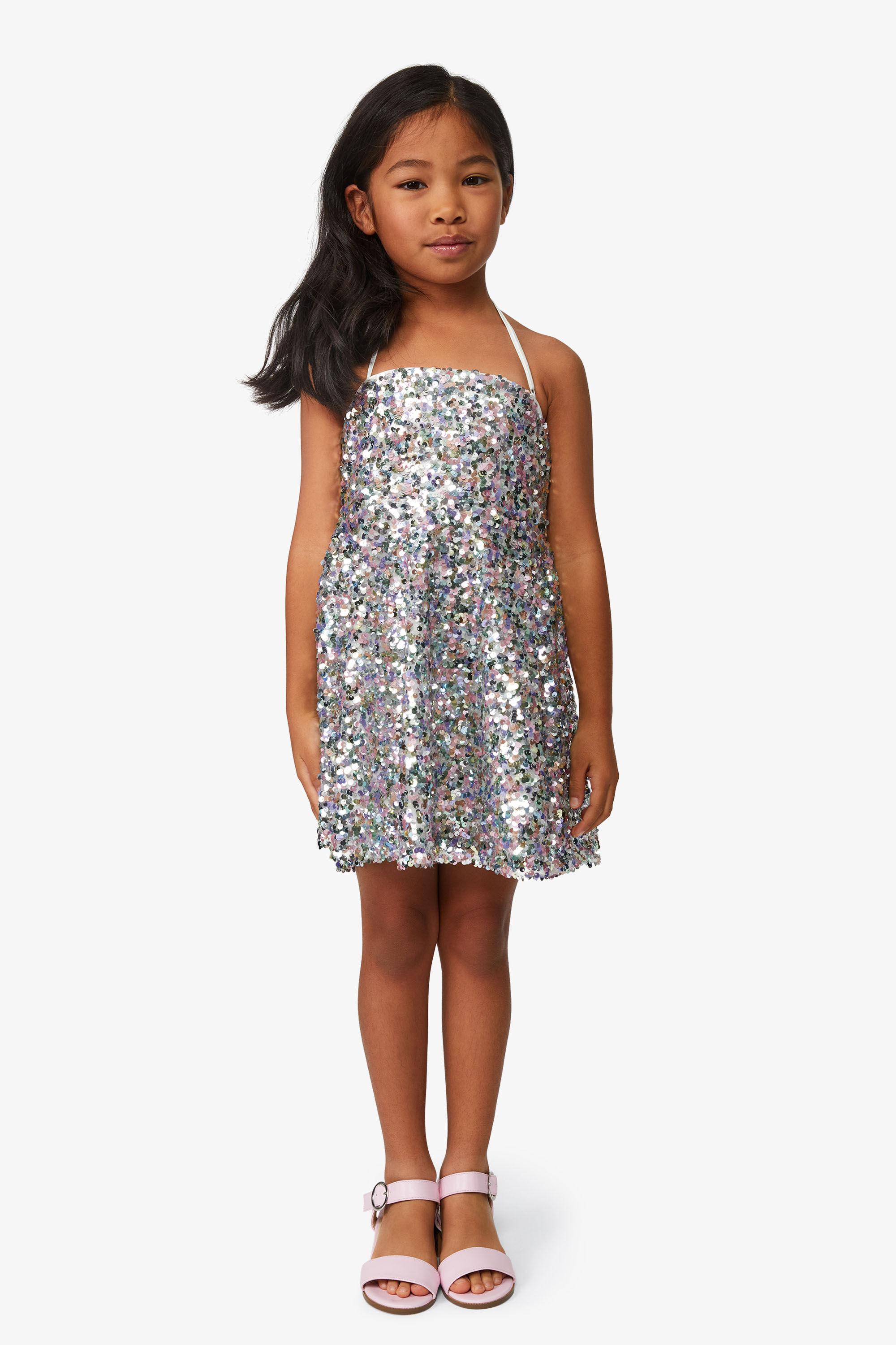 Rainbow sequin dress girl store