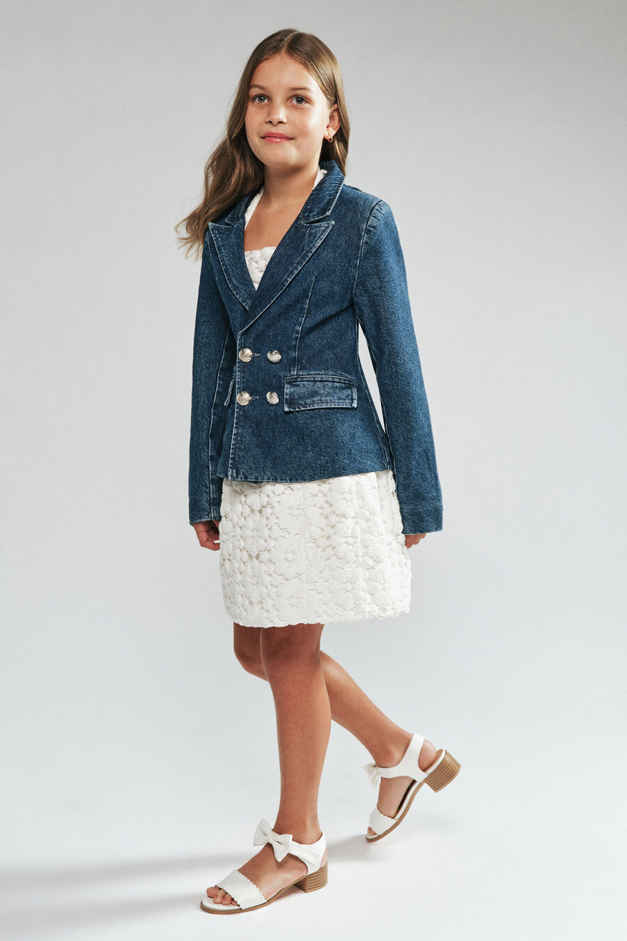 Girls Raye Denim Blazer