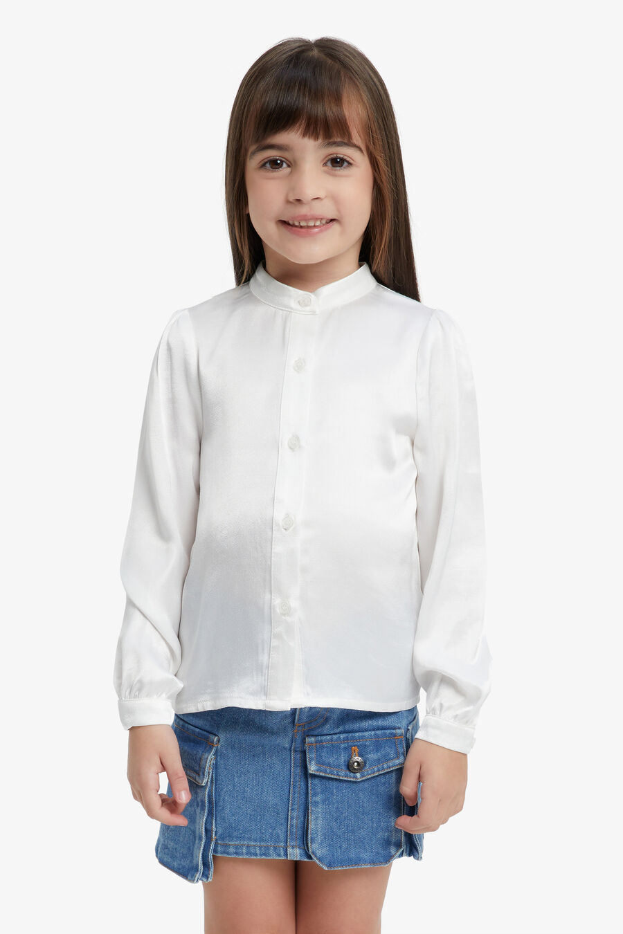 GIRLS LILY SILKY BLOUSE