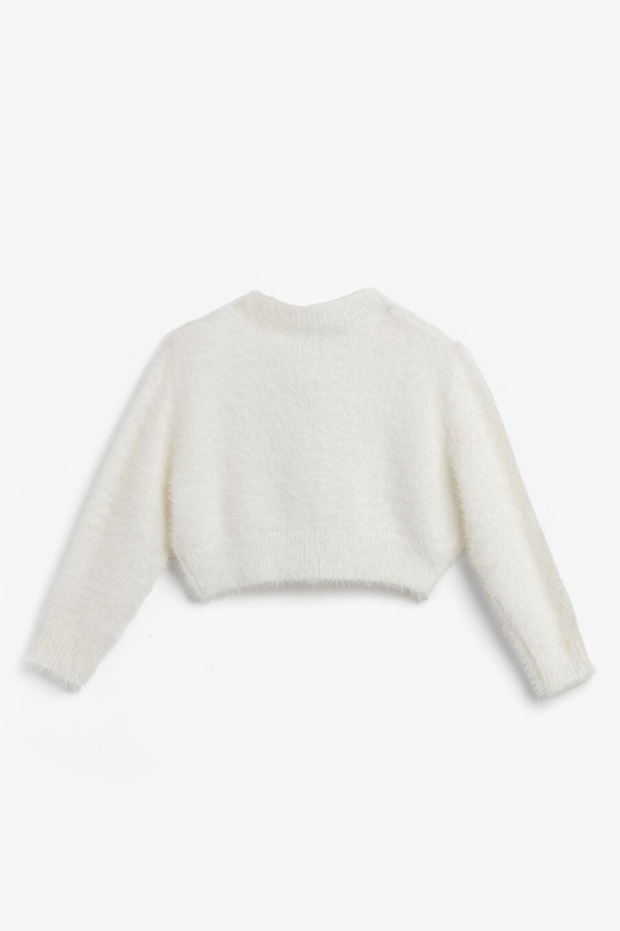 Girls Bell Sleeve Cardi in Ivory