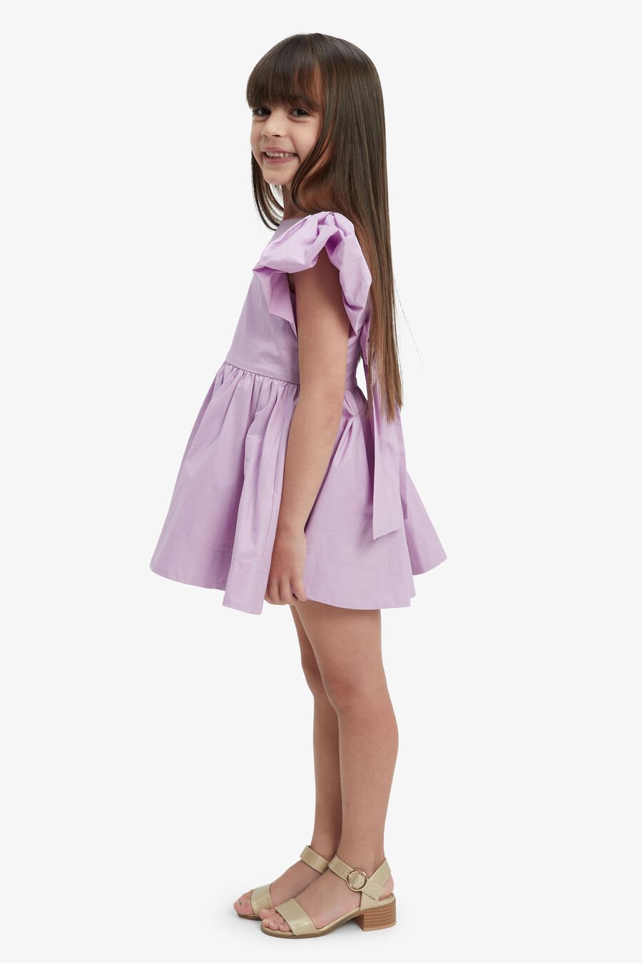 LANAI POPLIN DRESS in colour LILAC
