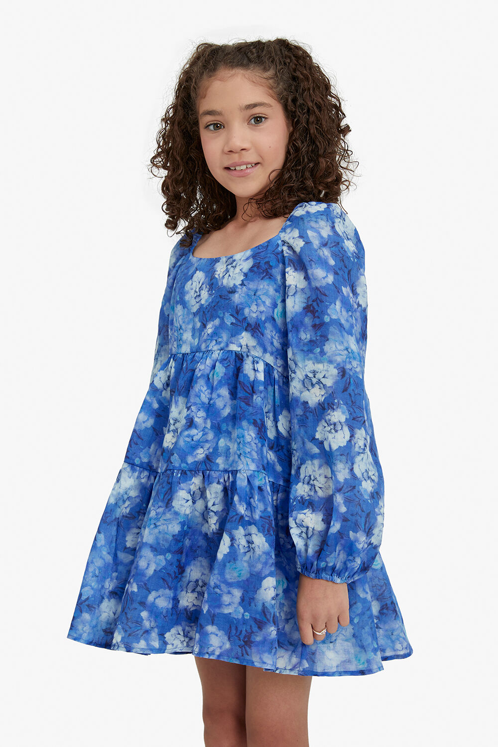  AIRLEA FLORAL  DRESS in colour ROYAL BLUE