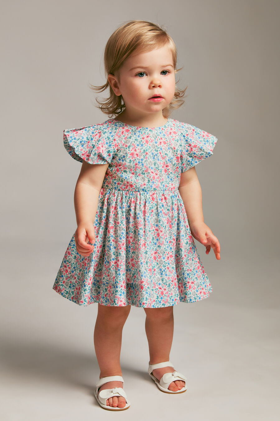 LANAI DRESS in colour Blue & Pink
