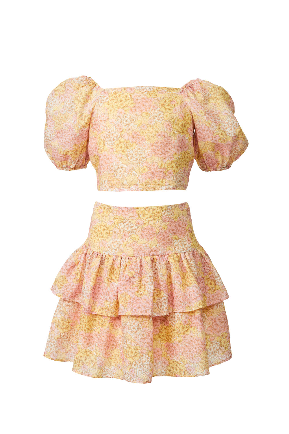 GIRLS AMEILA FLORAL SKIRT in colour EL N YELLOW