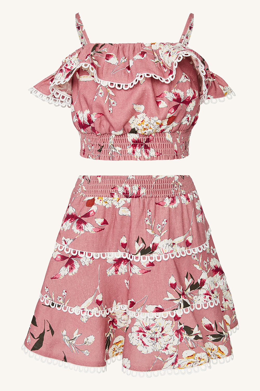 GIRLS TALLULA FLORAL SKIRT in colour TAP SHOE