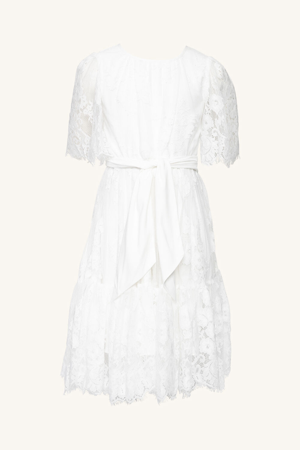 Girls JOELLE LACE DRESS in colour CLOUD DANCER