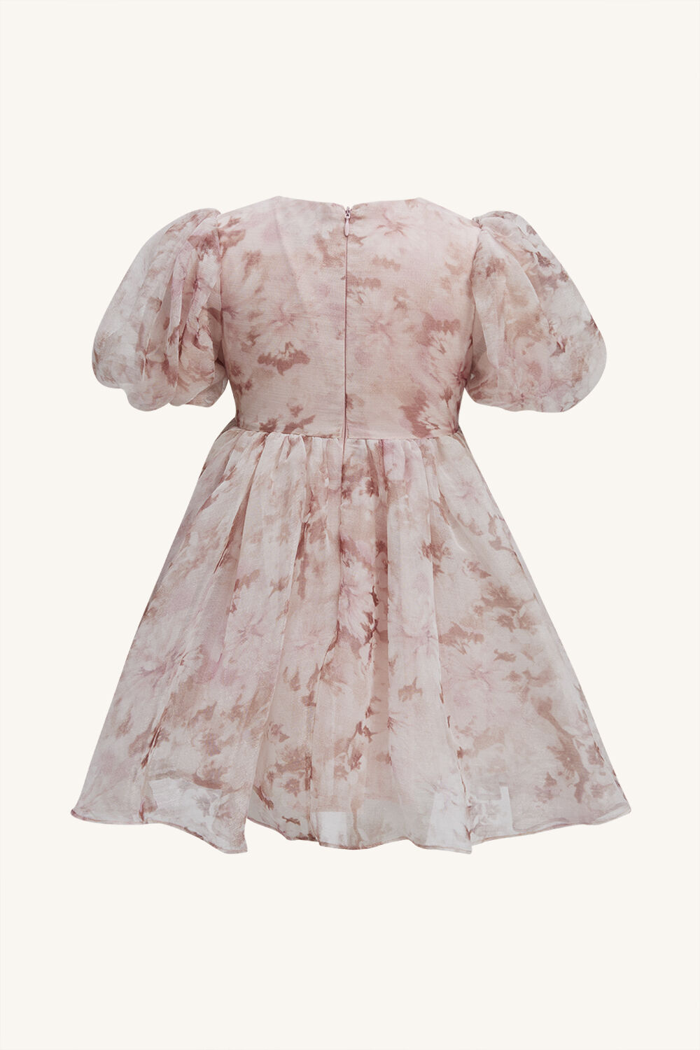 GIRLS PENNY ORGANZA MINI DRESS in colour CAVIAR