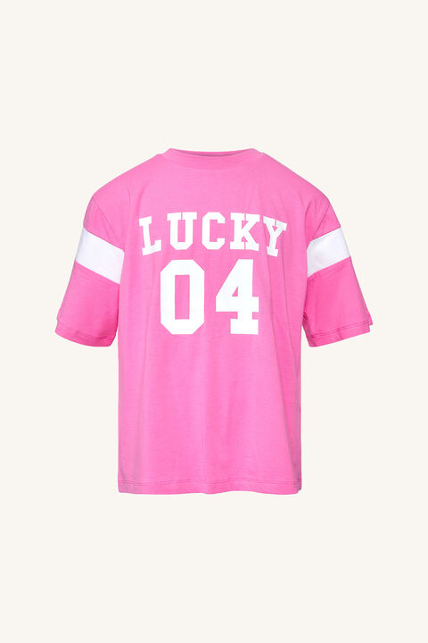 BARDOT LUCKY TEE in colour PINK LADY