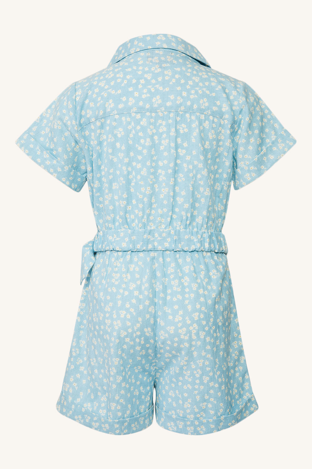 girls sara ditsy playsuit in colour STAR WHITE