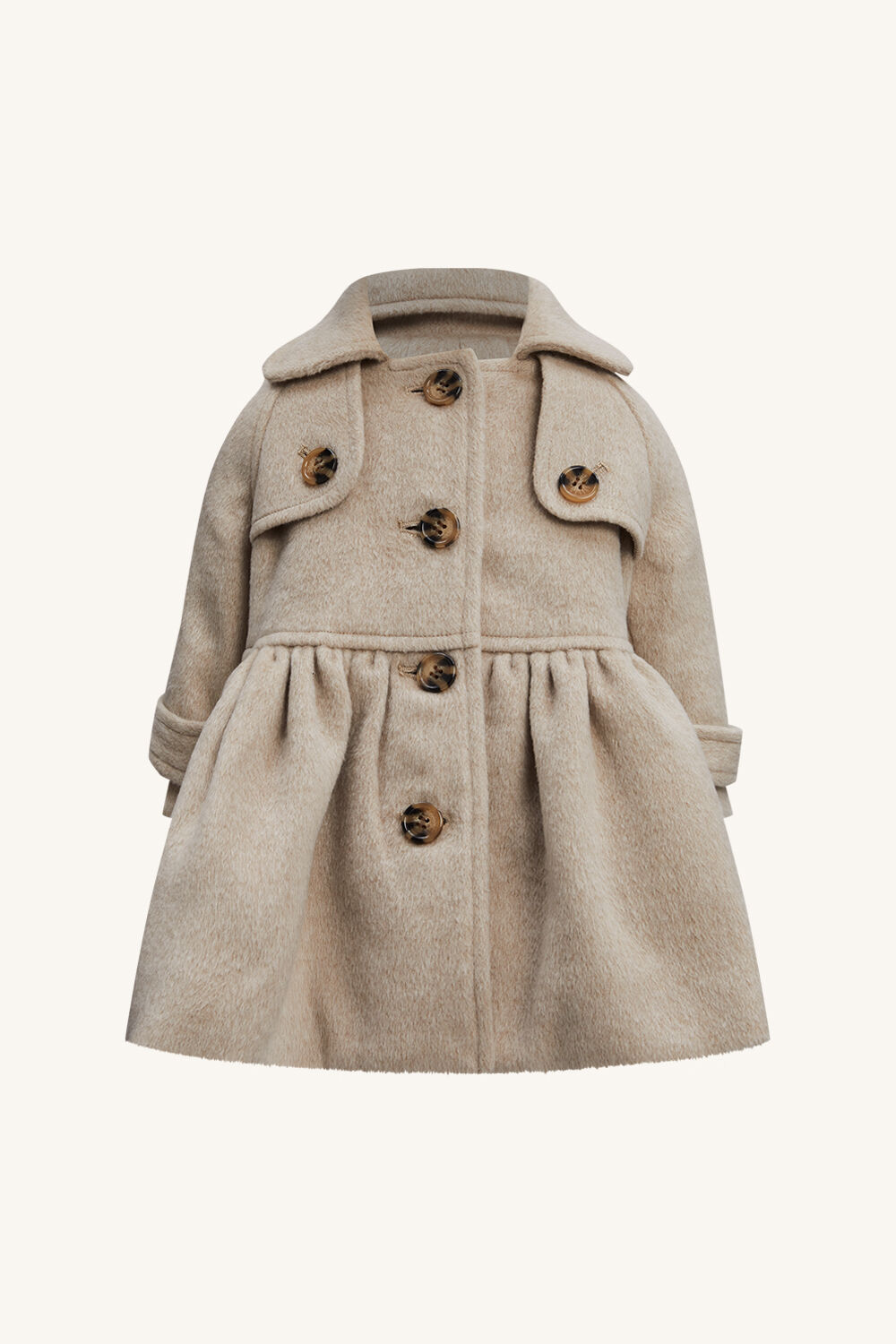 BABY GIRL TIA TRENCH COAT in colour WHITE SWAN
