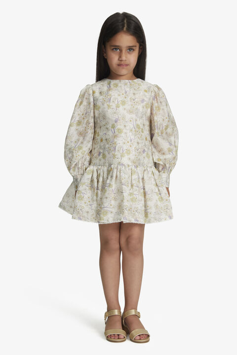 GIRLS AMELIA BUNNY MINI DRESS in colour CLOUD DANCER