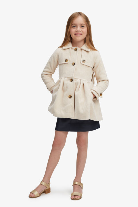 GIRLS TIA TRENCH COAT in colour WHITE SWAN