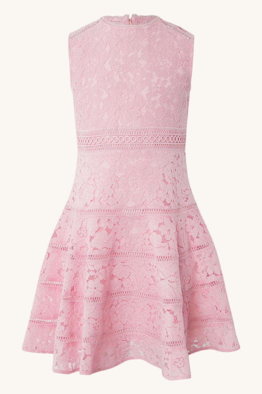 ELISE LACE DRESS in colour PETAL PINK