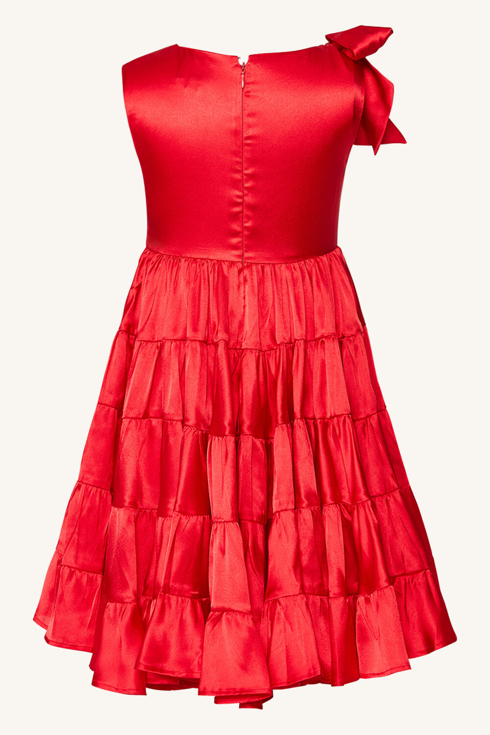 GIRLS ANJA TIERED DRESS in colour FIESTA