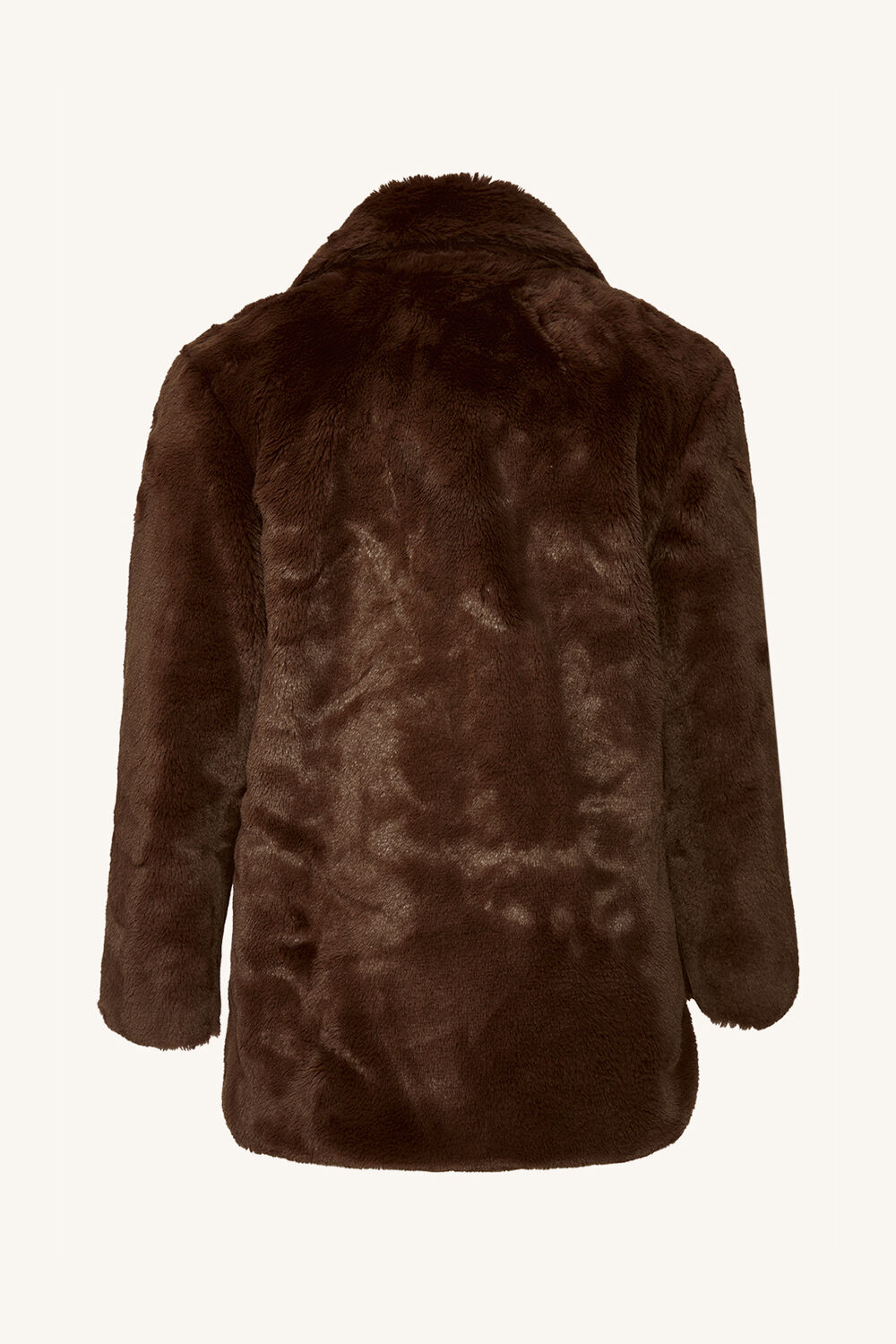 Girls JAX FAUX FUR COAT in colour COPPER BROWN