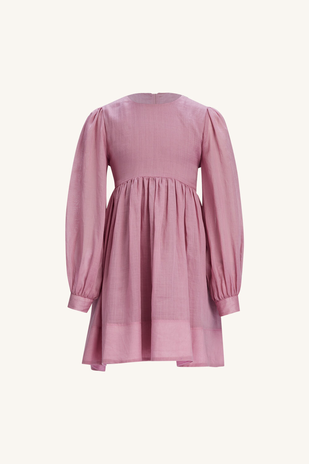 GIRLS LETICIA MINI DRESS in colour VANILLA CREAM