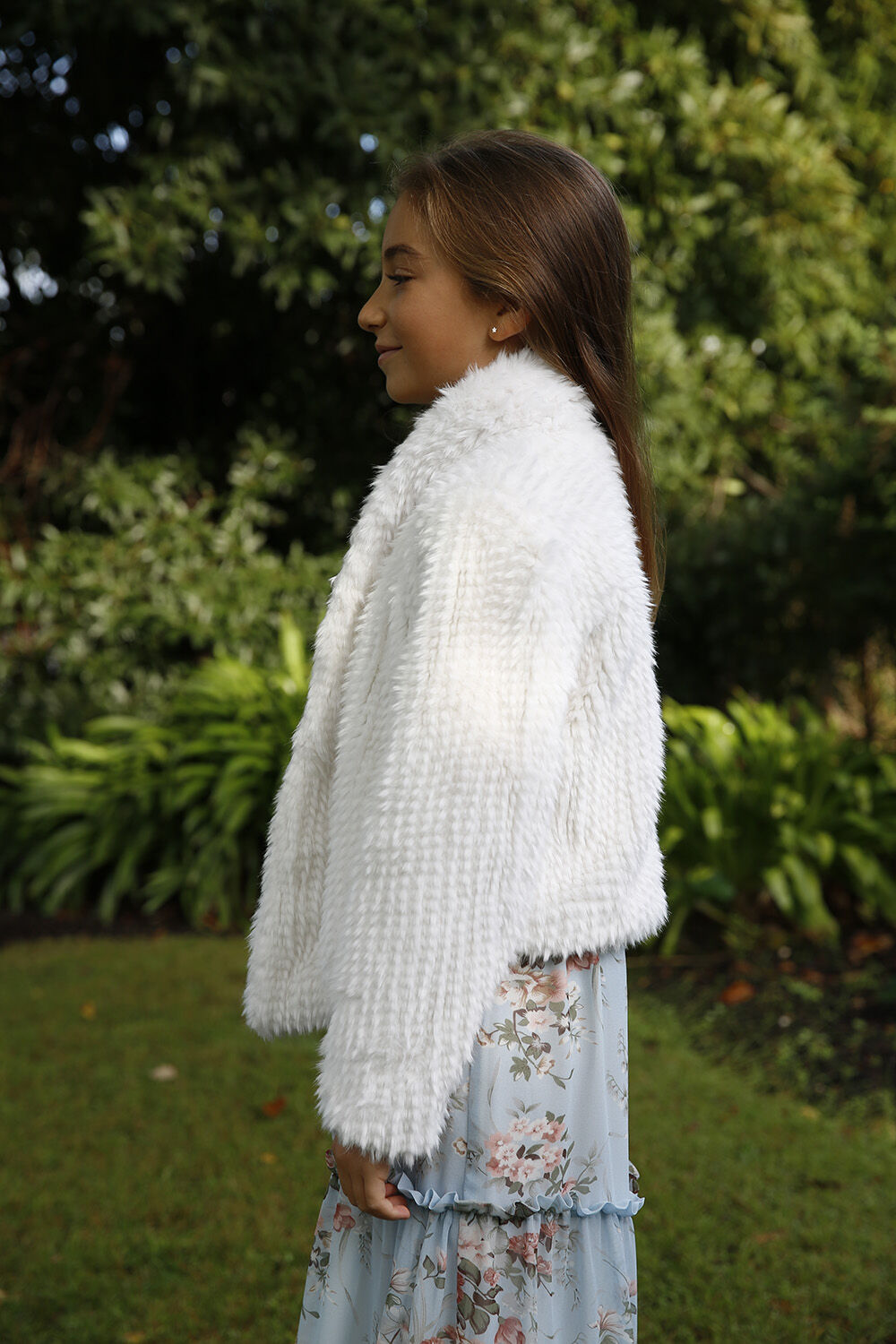 GIRLS MAY WATERFALL JACKET in colour CLOUD DANCER