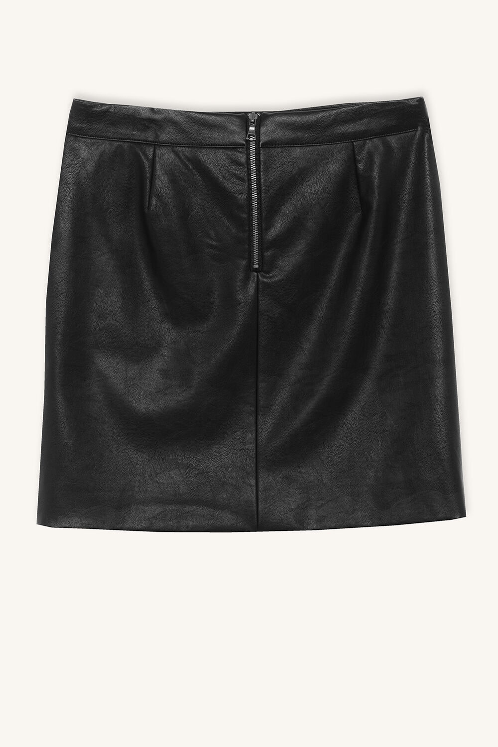Girls ALEXIS VEGAN LEATHER SKIRT in colour CAVIAR
