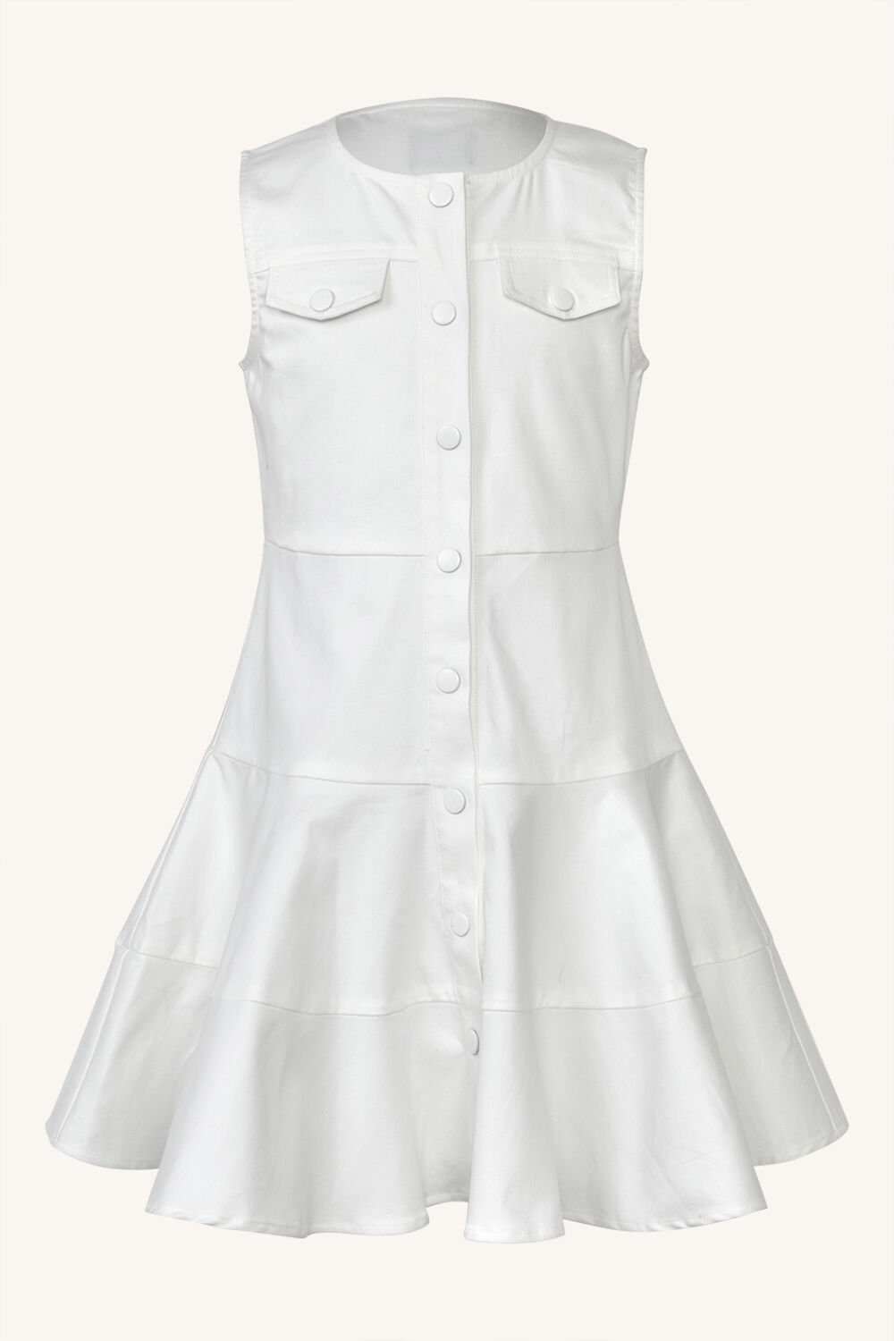 GIRLS ALICE MINI DRESS in colour BRIGHT WHITE