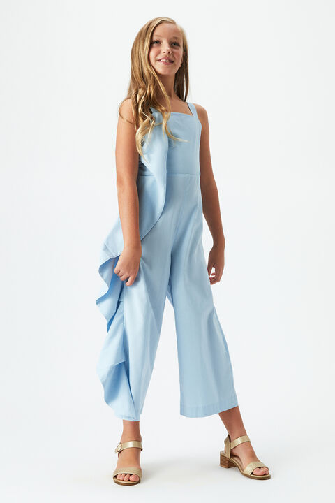 GIRLS NELLY JUMPSUIT in colour CROWN BLUE