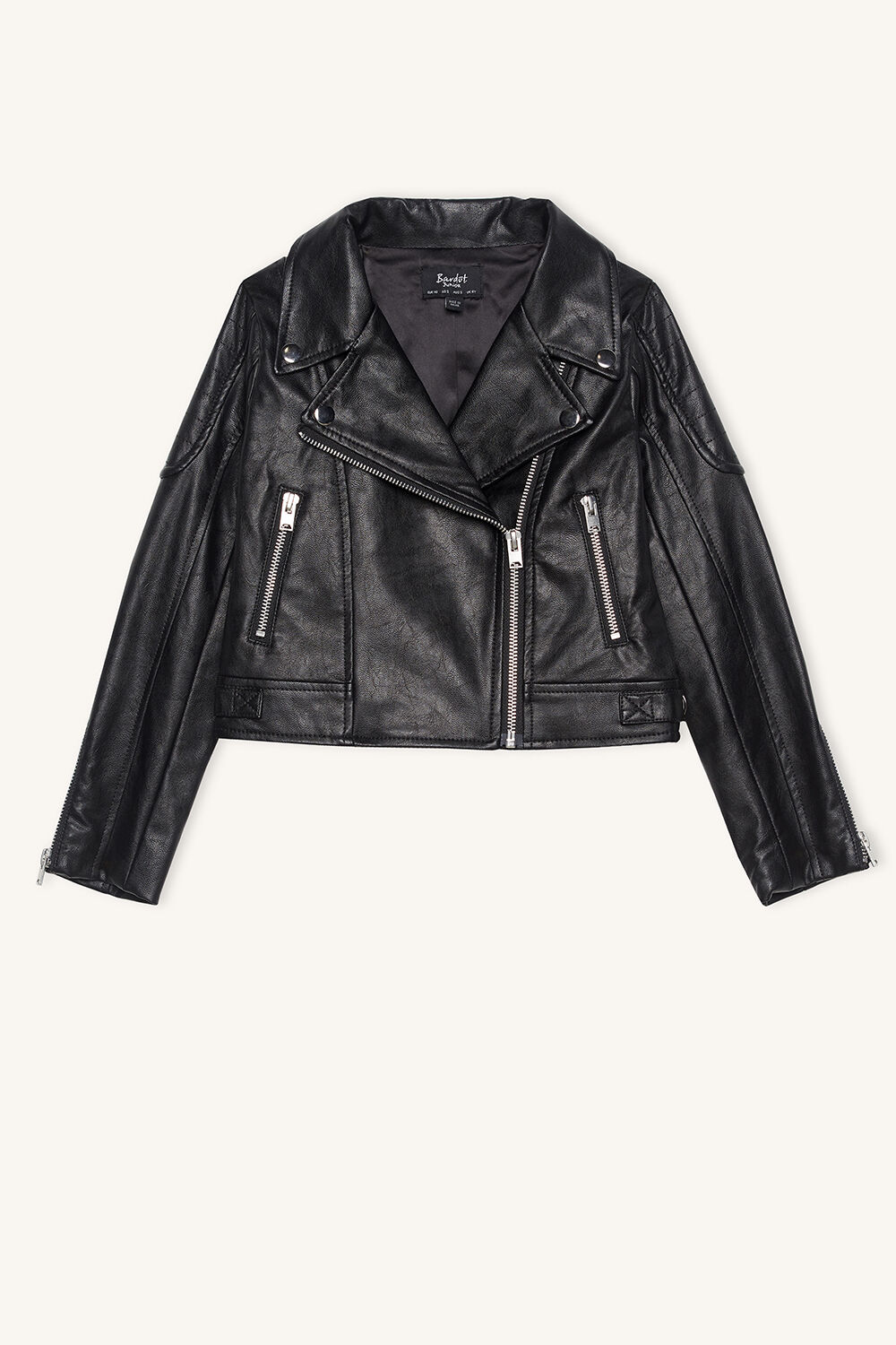 GIRLS KORA BIKER JACKET in colour CAVIAR