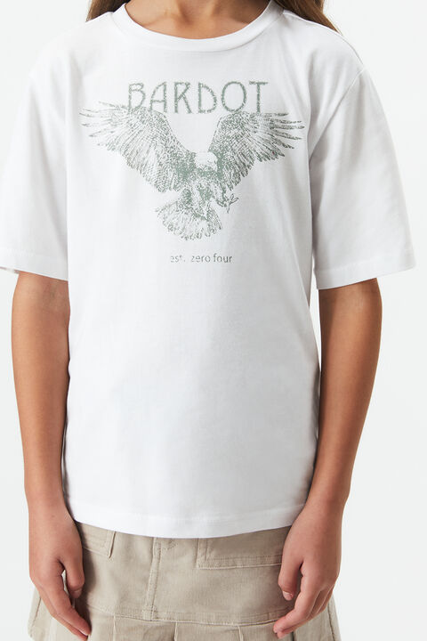 GIRLS EAGLE TEE in colour BRIGHT WHITE
