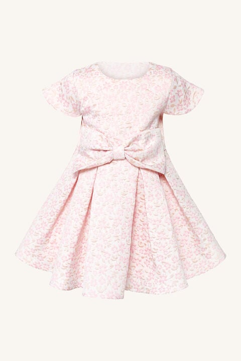 BABY GIRL MIRELA MINI BOW DRESS in colour SOFT PINK