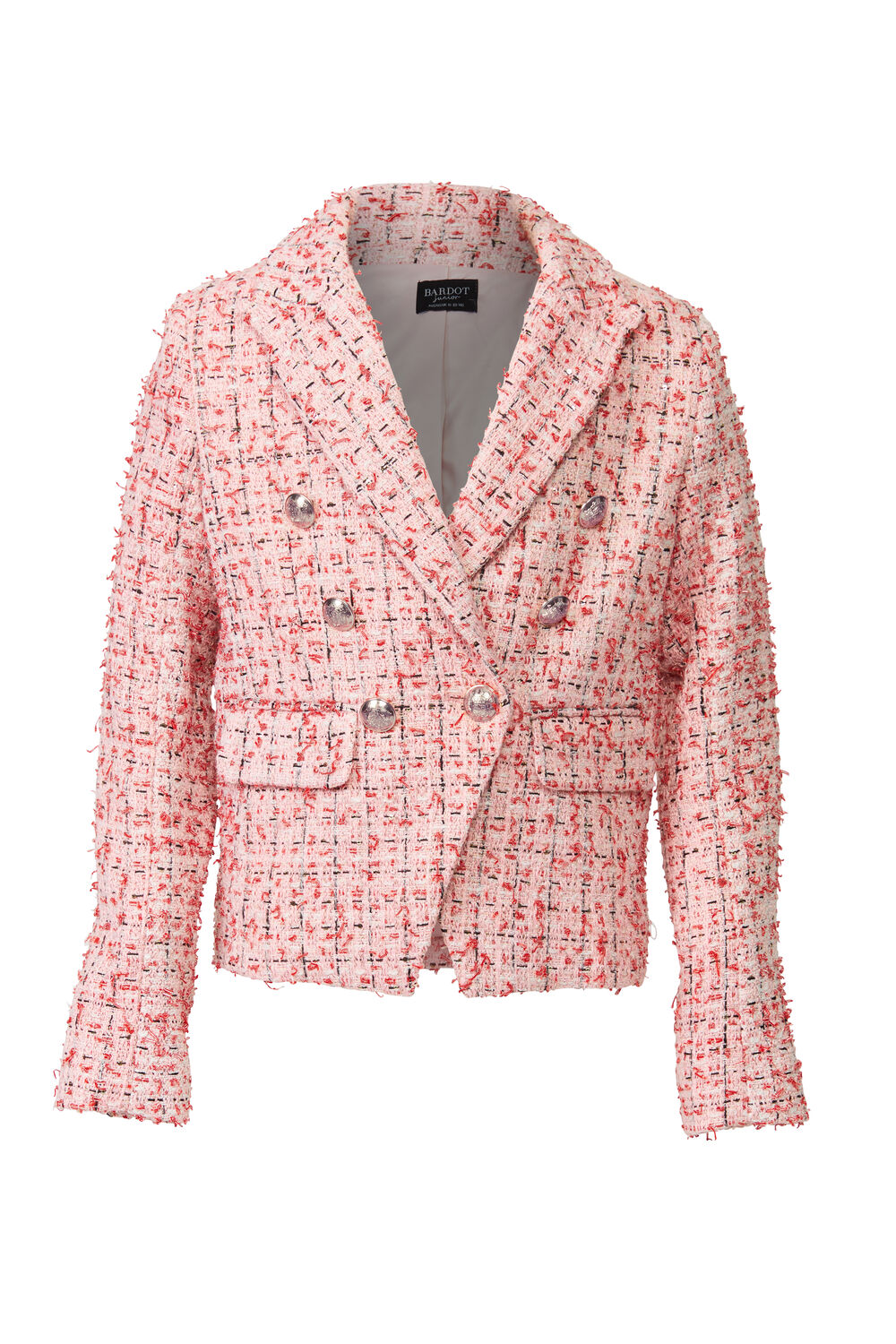 GIRLS ROMA BOUCLE BLAZER in colour MARY'S ROSE