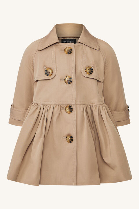 BABY GIRL MIA CLASSIC TRENCH in colour TAN
