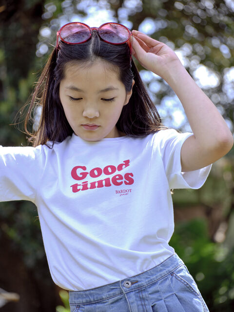 GIRLS GOOD TIMES TEE in colour BRIGHT WHITE
