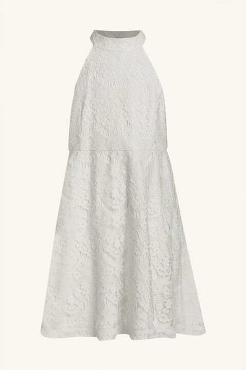 GIRLS VICTORIA GARDENIA LACE DRESS in colour BRIGHT WHITE