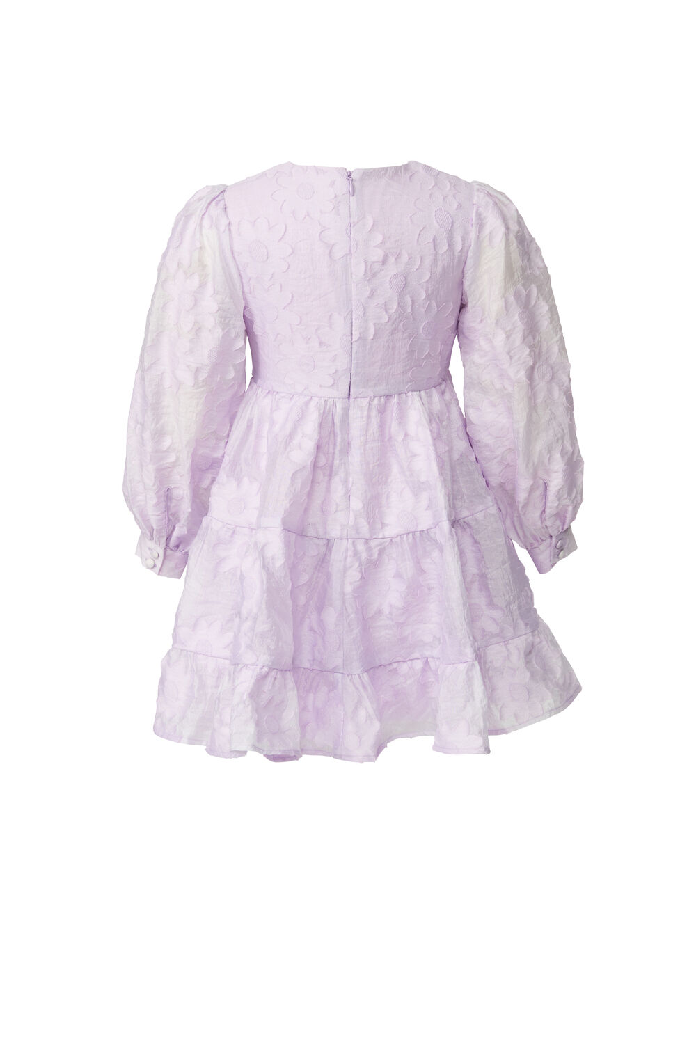 GIRLS DAISY MINI DRESS in colour LILAC CHIFFON