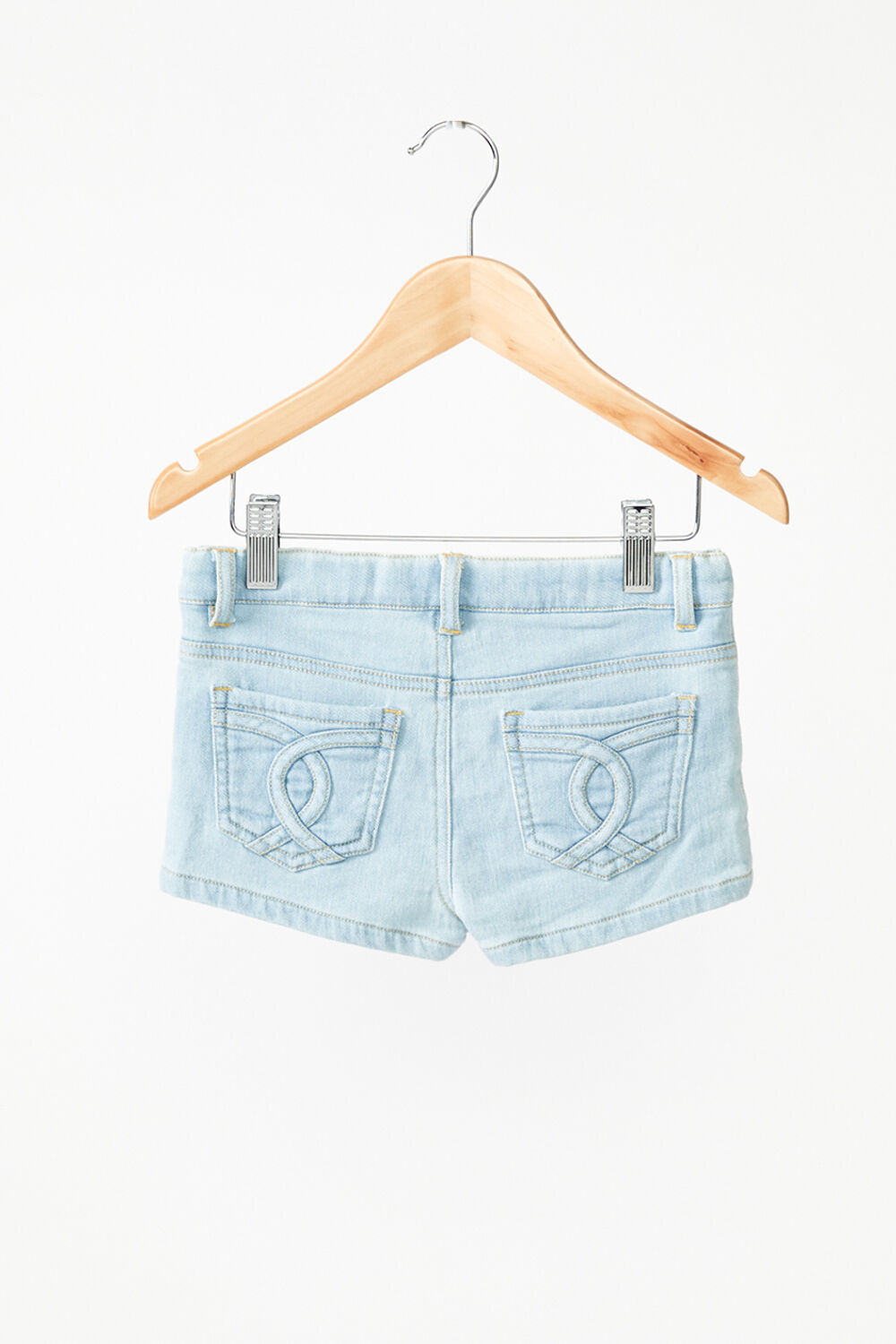Junior Girl Mini Knit Denim Short in 