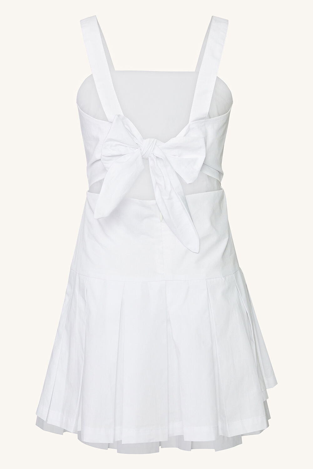 TILLY PLEAT DRESS in colour BRIGHT WHITE