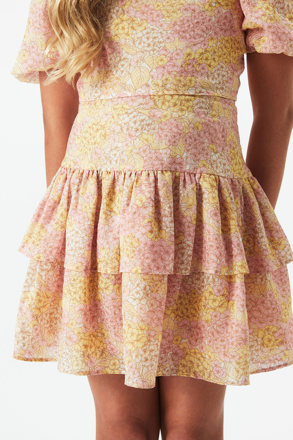GIRLS AMEILA FLORAL SKIRT in colour EL N YELLOW