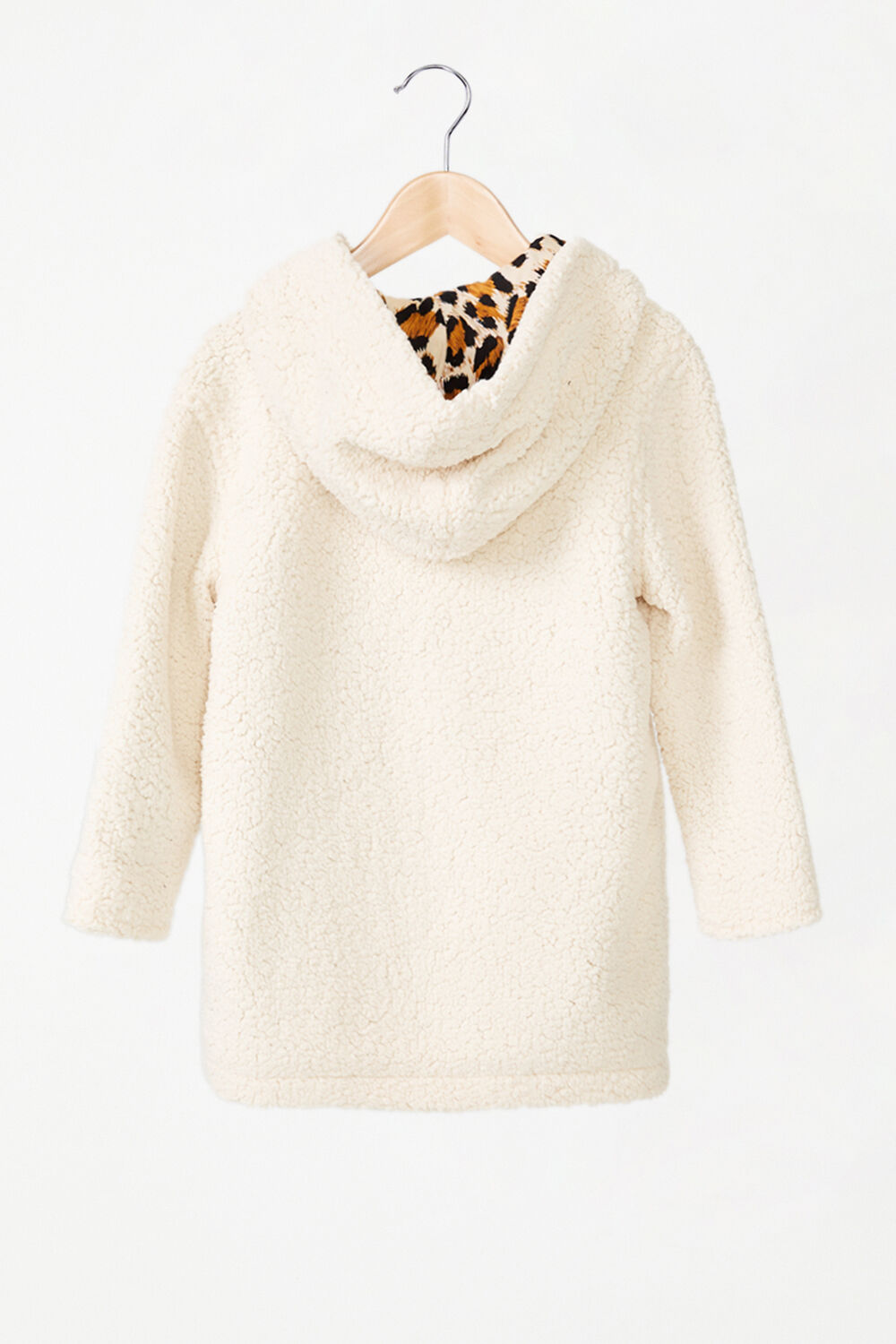 colorful teddy coat