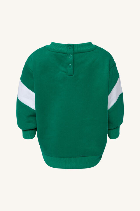 OVERSIZED TRACK SWEATER in colour DEEP GRASS GREEN