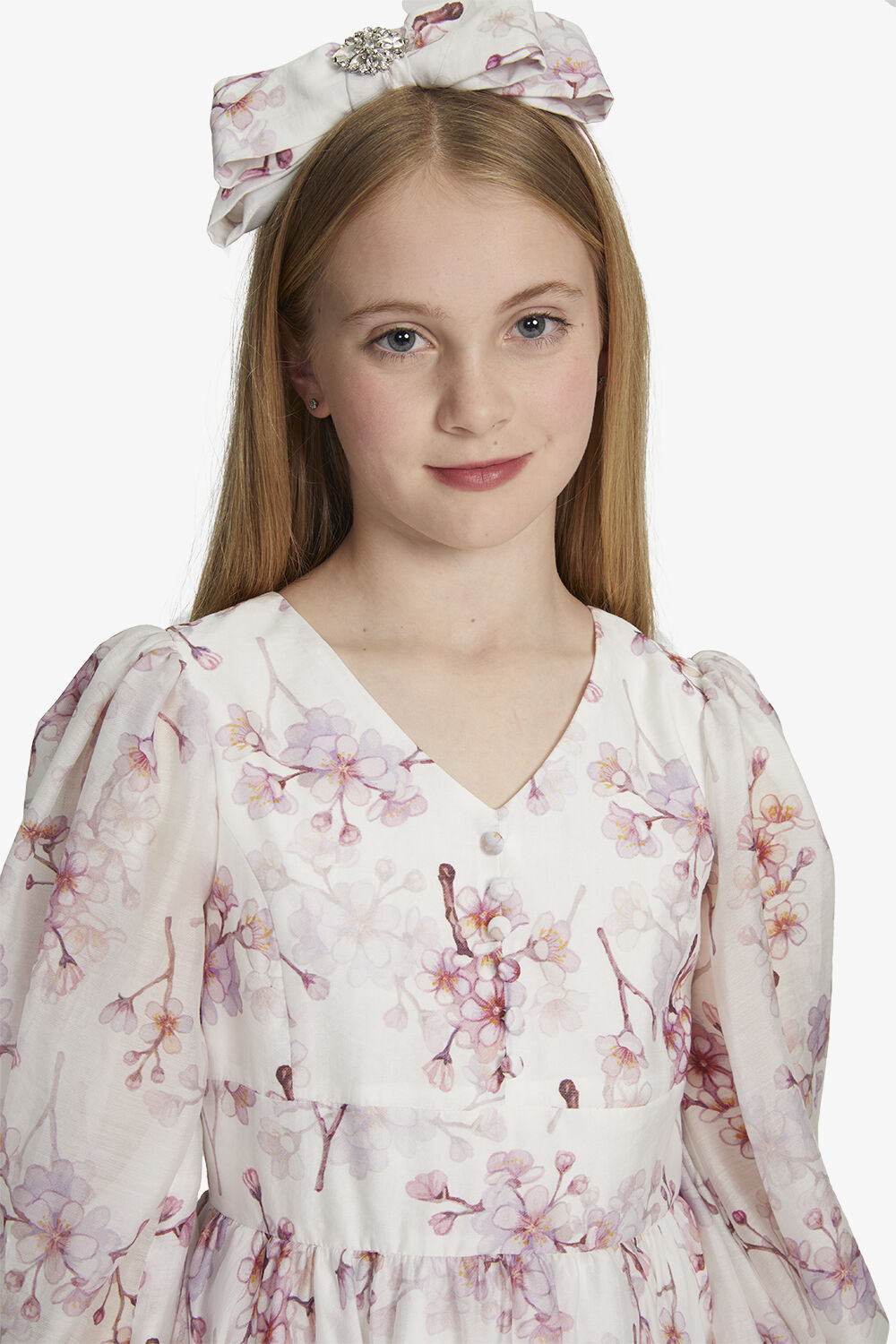 GIRLS RAISA MINI DRESS in colour BLOSSOM