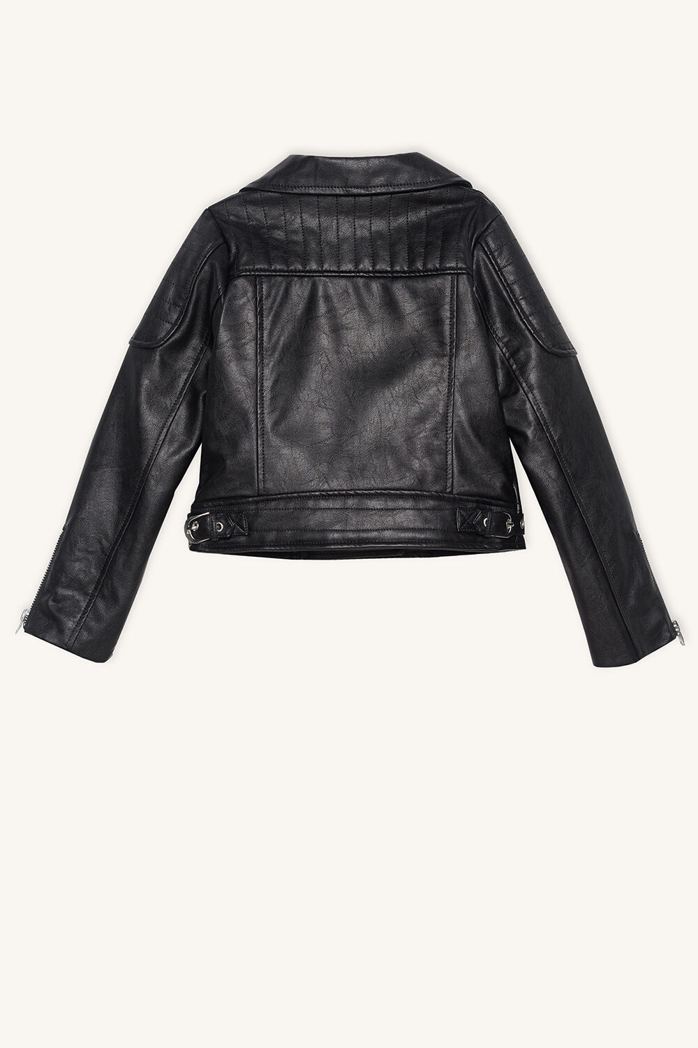 GIRLS KORA BIKER JACKET in colour CAVIAR