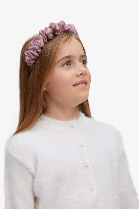 GIRLS ENYA SCRUNCH HEAD BAND in colour MELLOW ROSE