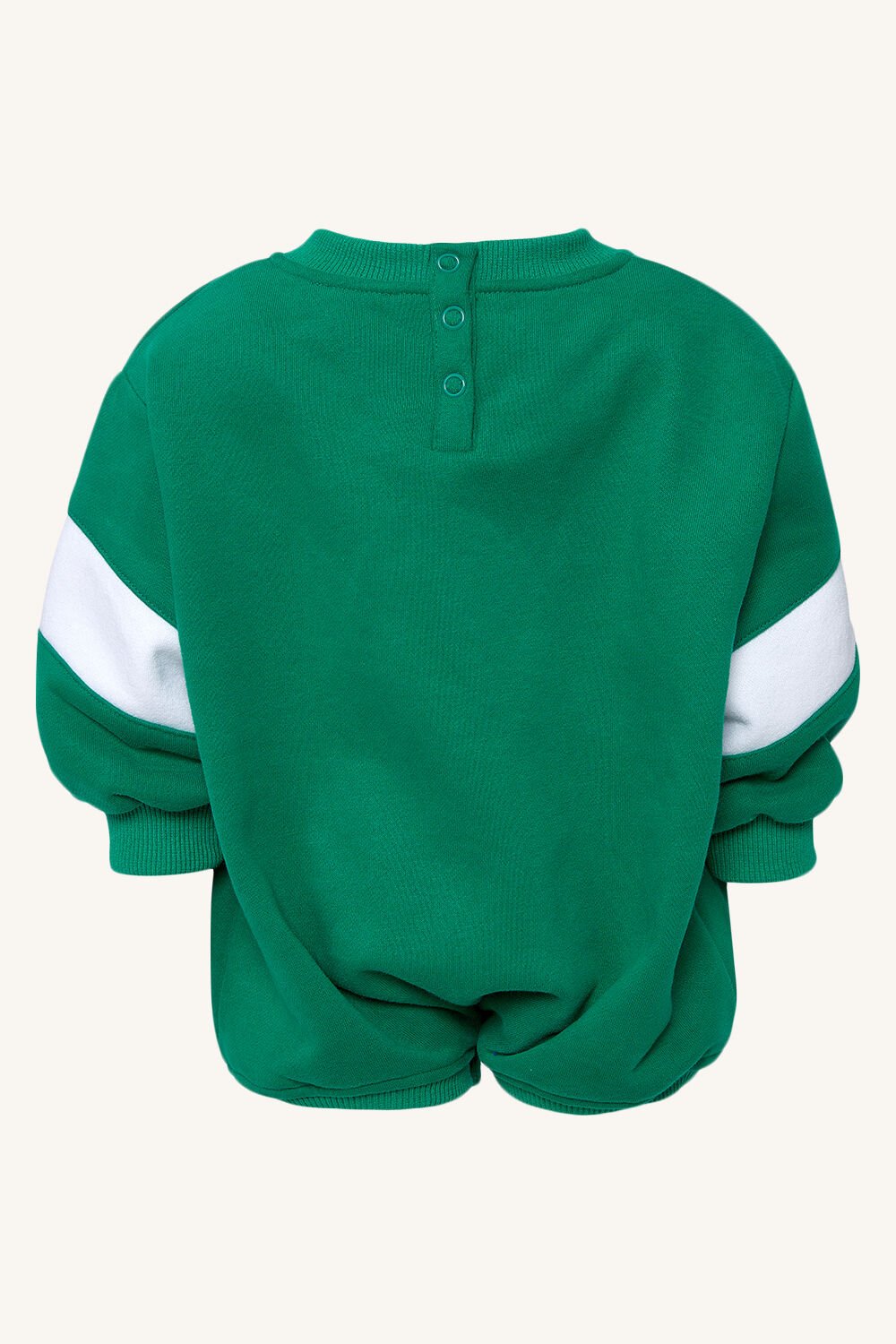 BABY GIRL TRACK SWEATER GROW in colour DEEP GRASS GREEN