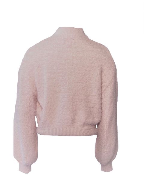 GIRLS BELL SLEEVE KNIT in colour SOFT PINK