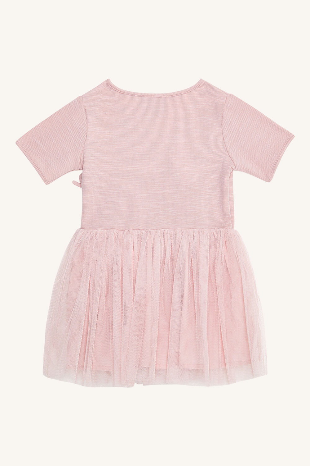 Baby Girl Wrap Ballet Dress in Dusty Pink