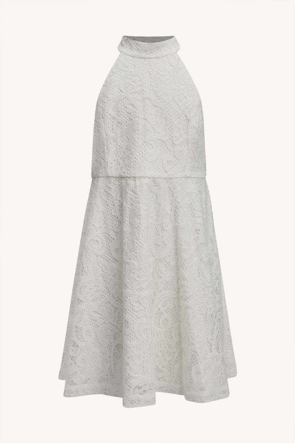 GIRLS VICTORIA LADDER LACE DRESS in colour BRIGHT WHITE