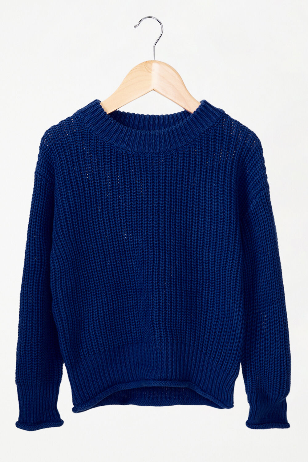 GIRLS HOLLY KNIT JUMPER  in colour BRIGHT COBALT