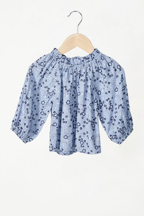 BABY GIRL GEORGIE PRINTED TOP  in colour STAR WHITE